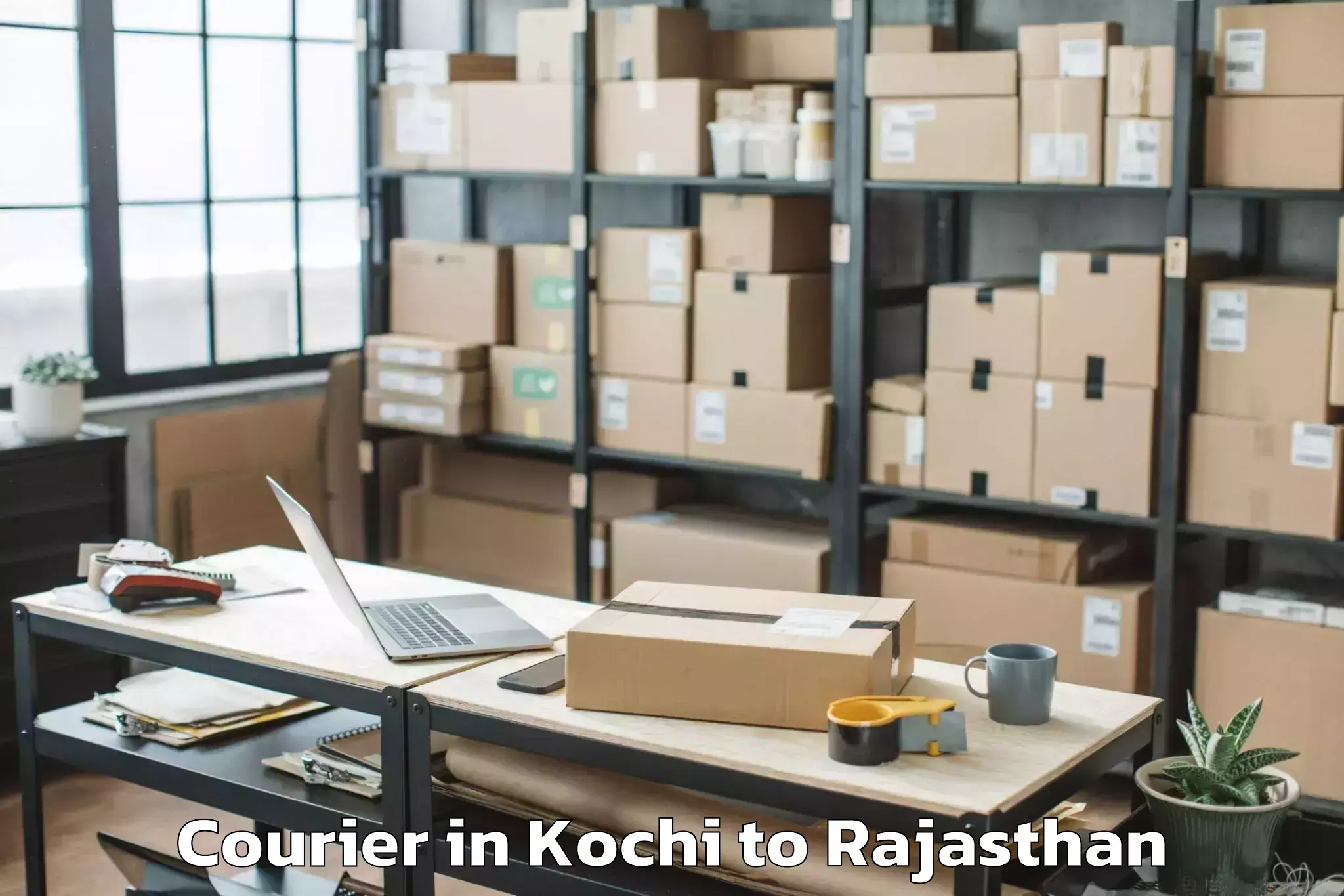 Easy Kochi to Madanganj Kishangarh Courier Booking